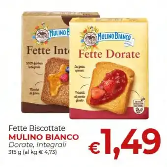 Supermercati Nonna Isa Fette Biscottate MULINO BIANCO Dorate, Integrali 315 g offerta