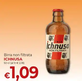Supermercati Nonna Isa Birra non filtrata ICHNUSA 50 cl offerta