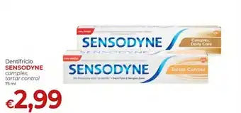Supermercati Nonna Isa Dentifricio SENSODYNE complex, tartar control 75 ml offerta