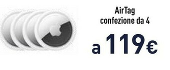 Unieuro Apple AirTag Confezione Da 4 offerta