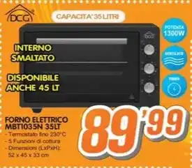 FORNO ELETTRICO MBT1035N 35LT