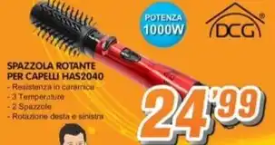 SPAZZOLA ROTANTE PER CAPELLI HAS2040