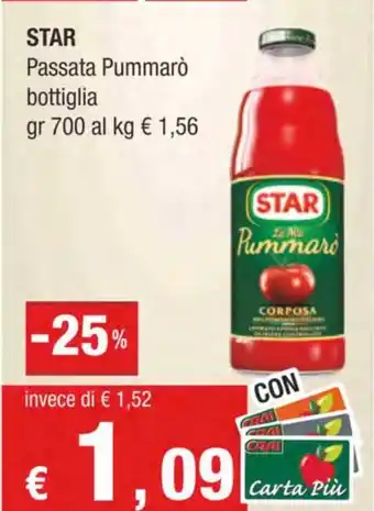 Crai STAR Passata Pummarò bottiglia offerta