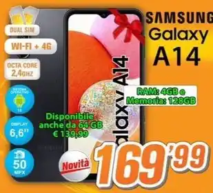 Golino Service SAMSUNG Galaxy A14 offerta