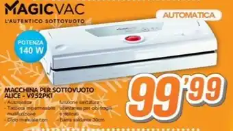 MAGICVAC MACCHINA PER SOTTOVUOTO ALICE-V952PK1