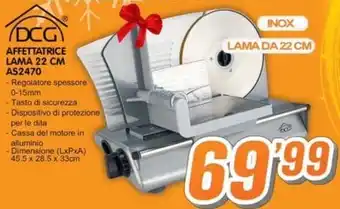 DCG AFFETTATRICE LAMA 22 CM