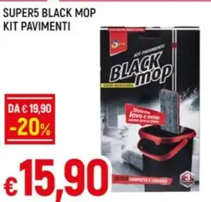 Galassia SUPER5 BLACK MOP KIT PAVIMENTI offerta