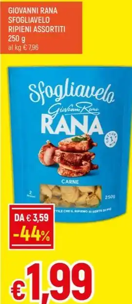 Galassia GIOVANNI RANA SFOGLIAVELO RIPIENI ASSORTITI 250 g offerta