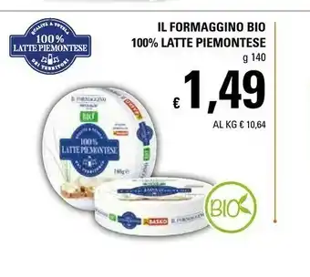Basko Il Formaggino Bio 100% Latte Piemontese offerta