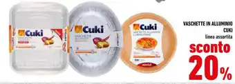 Conad Superstore VASCHETTE IN ALLUMINIO CUKI linea assortita offerta