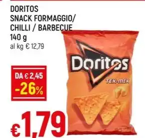 Galassia DORITOS SNACK FORMAGGIO/ CHILLI / BARBECUE offerta