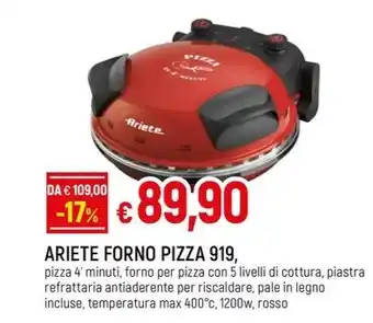 Galassia ARIETE FORNO PIZZA 919 offerta
