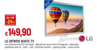 Galassia LG 28TN515 WHITE TV offerta