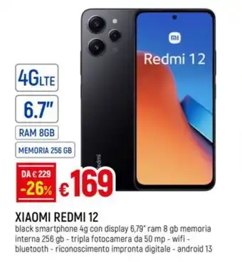 Galassia XIAOMI REDMI 12 offerta