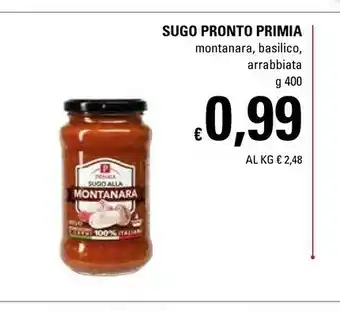 Basko Primia Sugo Pronto Montanara/Basilico/Arrabbiata offerta