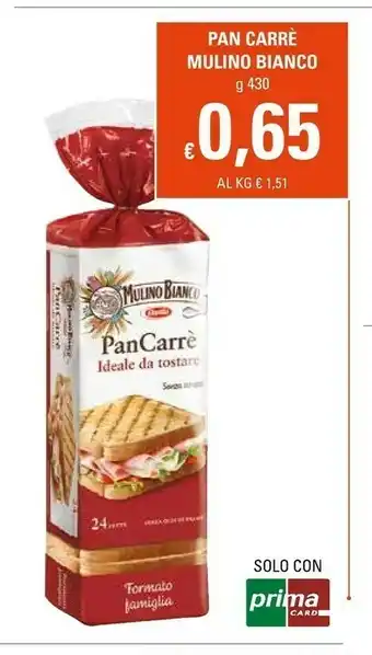 Basko Mulino Bianco Pan Carre offerta