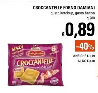 Basko Forno damiani Croccantelle Gusto Bacon 280 G(ml) offerta