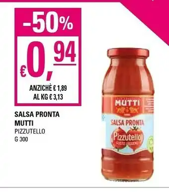 Basko Mutti Salsa Pronta Pizzutello offerta