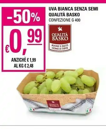 Basko Uva Bianca Senza Semi Qualità Basko offerta