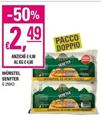 Basko Senfter La Casa Del Wurstel Classico Di Puro Suino 250 G(ml) offerta
