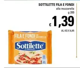 Basko Sottilette - Fila E Fondi Alla Mozzarella 200 G(ml) offerta