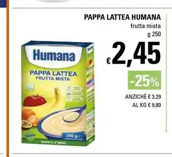Basko Humana Pappa Lattea Frutta Mista offerta