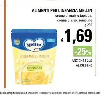 Basko Mellin Alimenti Per L'infanzia offerta
