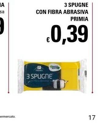 Basko Primia 3 Spugne Con Fibra Abrasiva offerta