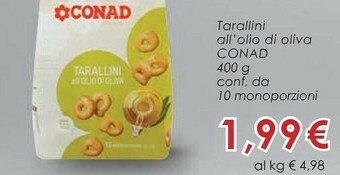 Conad Conad Tarallini All'olio Di Oliva offerta