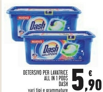 Conad Dash Detersivo Per Lavatrice All In 1 Pods offerta