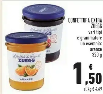 Conad Zuegg Confettura Extra Pesche 320 G(ml) offerta