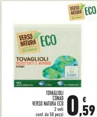 Conad Conad Tovaglioli Verso Natura Eco offerta