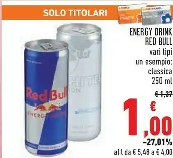 Conad Red bull Energy Drink Classica offerta
