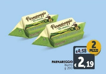 Deco Supermercati Parmareggio Burro Dalle Creme Del Latte Dei Caseifici Di Modena, Parma E Reggio 200 G(ml) offerta