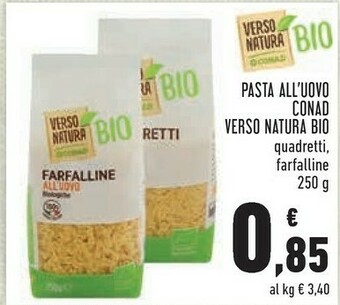 Conad Conad - Farfalline All'Uovo Bio 250 G(ml) offerta