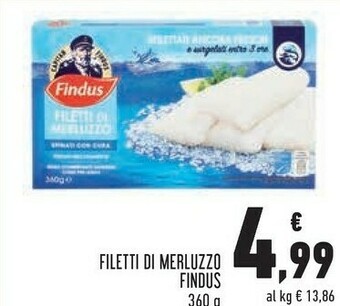 Conad Findus Filetti Di Merluzzo offerta