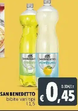 Deco Supermercati San Benedetto Cedrata 1500 G(ml) offerta