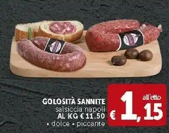 Deco Supermercati Golosita Sannite Salsiccia Napoli Dolce offerta