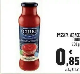 Conad Margherita Cirio La Verace Passata 700 G(ml) offerta