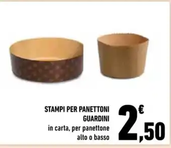 Conad Superstore STAMPI PER PANETTONI GUARDINI in carta, per panettone alto o basso offerta