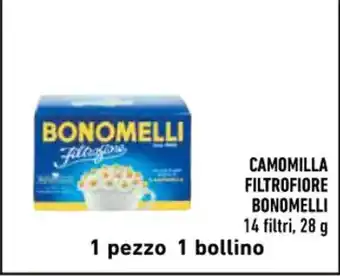 Conad Superstore CAMOMILLA FILTROFIORE BONOMELLI 14 filtri, 28 g offerta