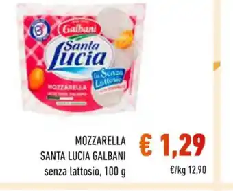 Conad Superstore MOZZARELLA SANTA LUCIA GALBANI senza lattosio, 100 g offerta