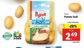 Lidl Pizzoli Patate Iodi 1,5 kg confezione offerta