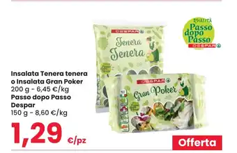 Insalata Tenera tenera o Insalata Gran Poker Passo dopo Passo Despar 150 g