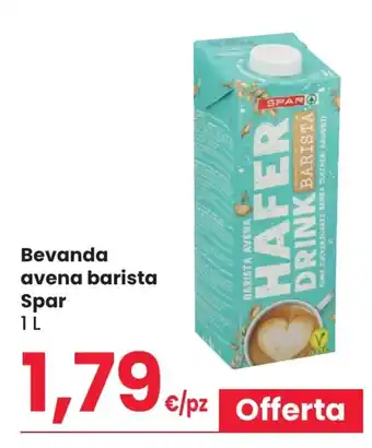 Eurospar Bevanda avena barista Spar 1 l offerta