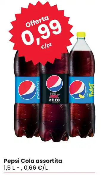 Eurospar Pepsi Cola assortita 1,5 L offerta