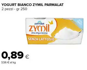 Tigre YOGURT BIANCO ZYMIL PARMALAT 2 pezzi - gr 250 offerta