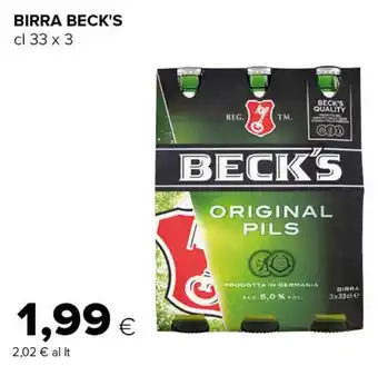 Tigre BIRRA BECK'S cl 33 x 3 offerta