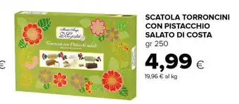 Tigre SCATOLA TORRONCINI CON PISTACCHIO SALATO DI COSTA gr 250 offerta