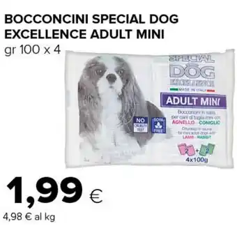 Tigre BOCCONCINI SPECIAL DOG EXCELLENCE ADULT MINI gr 100 x 4 offerta